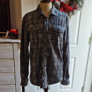 O'Neill Superfleece Charcoal Plaid Shirt